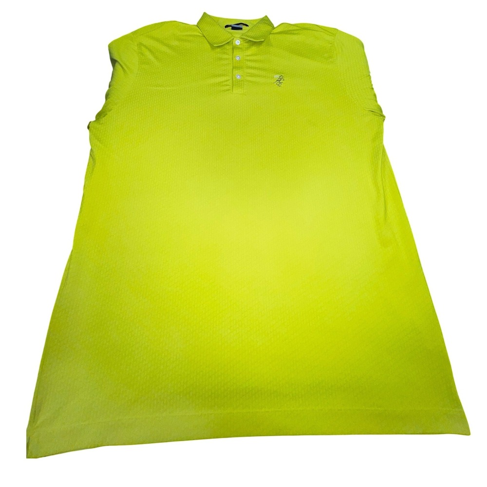 Nike Tiger Woods Neon Lime Dri-FIT Golf Polo‎ Shirt XL 2011 Horse Race